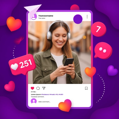 Painel visual de engajamento da Agência Sun para Instagram