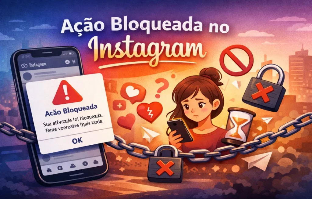 Ação bloqueada no Instagram