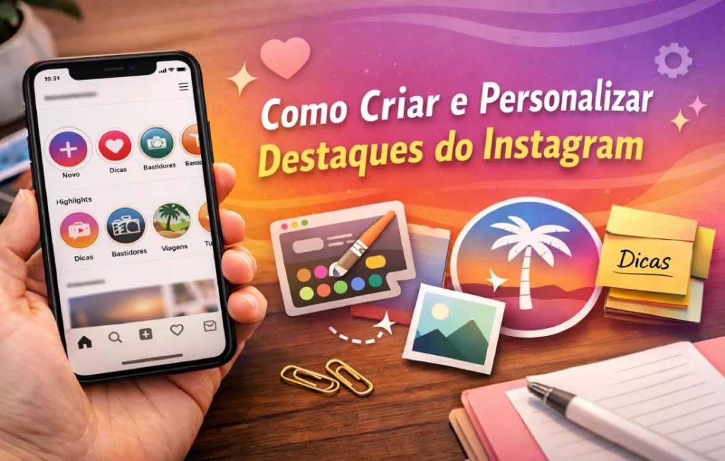 Como Criar e Personalizar Destaques do Instagram