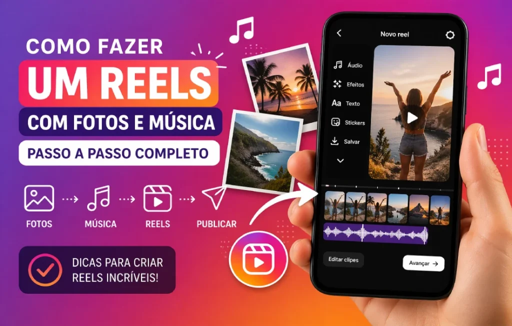 Como Fazer um Reels com Fotos e Música no Instagram