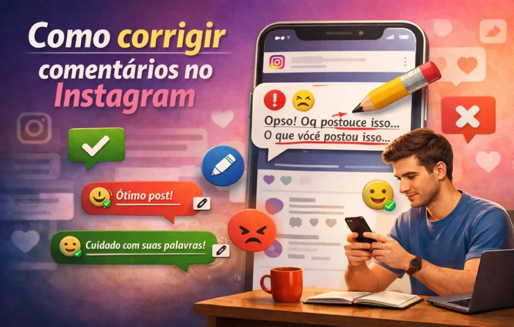 Como corrigir comentários no Instagram