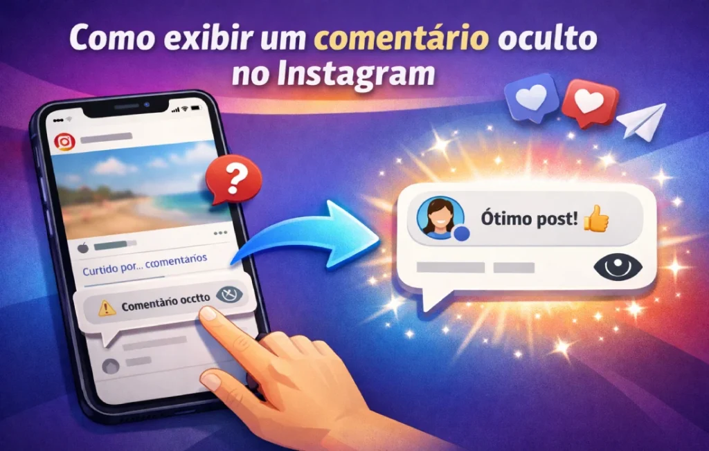 Como exibir um comentário oculto no Instagram