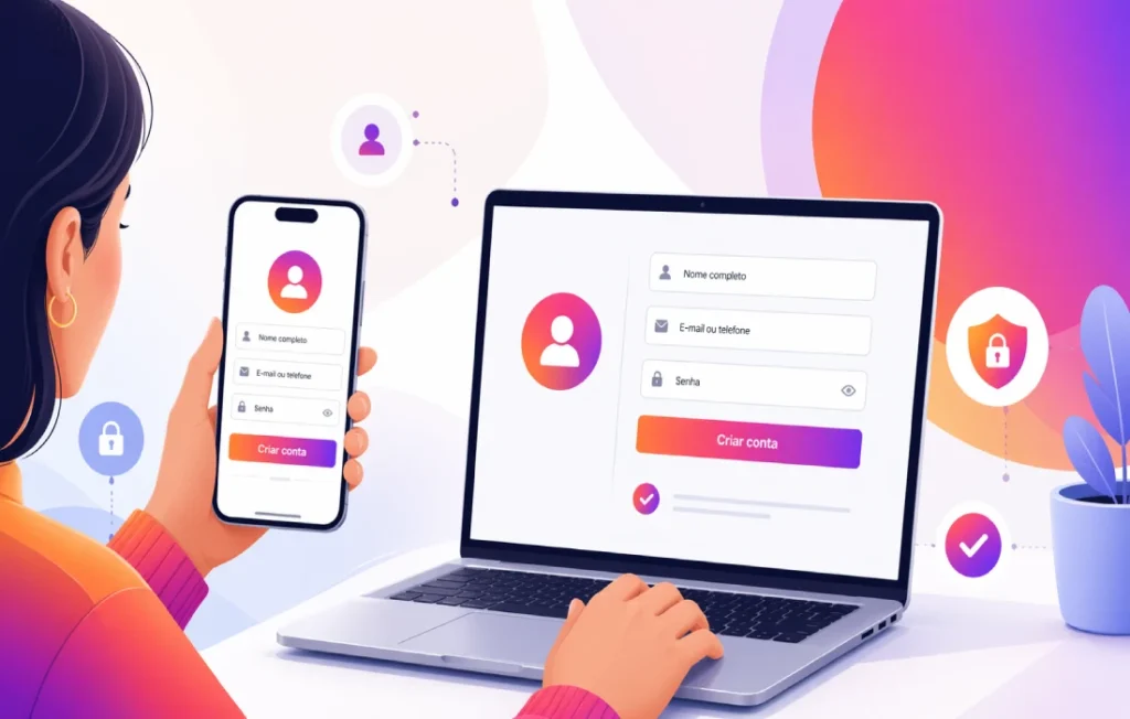 Como fazer para criar uma nova conta no Instagram