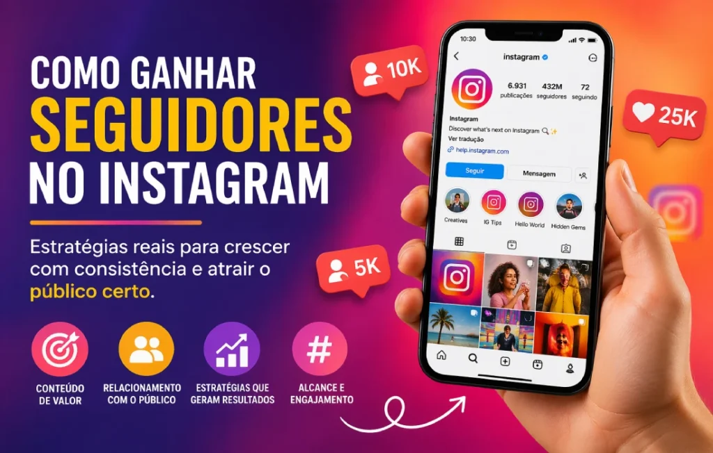 Como ganhar seguidores no Instagram