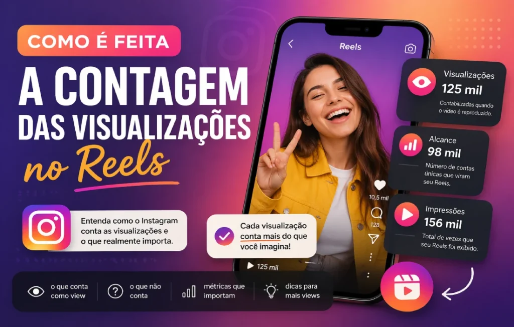 Como o Instagram conta as visualizações no Reels