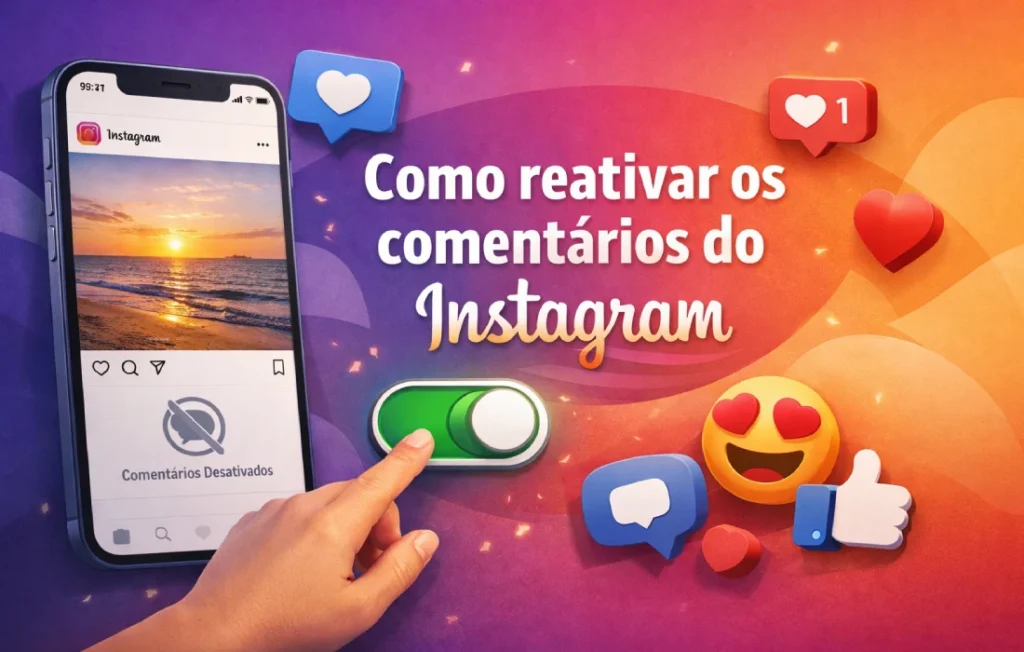 Como reativar os comentários do Instagram