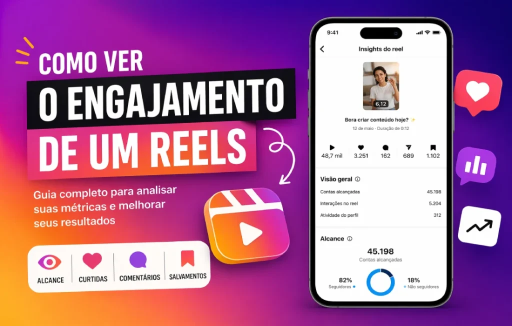 Como ver o engajamento de um reels