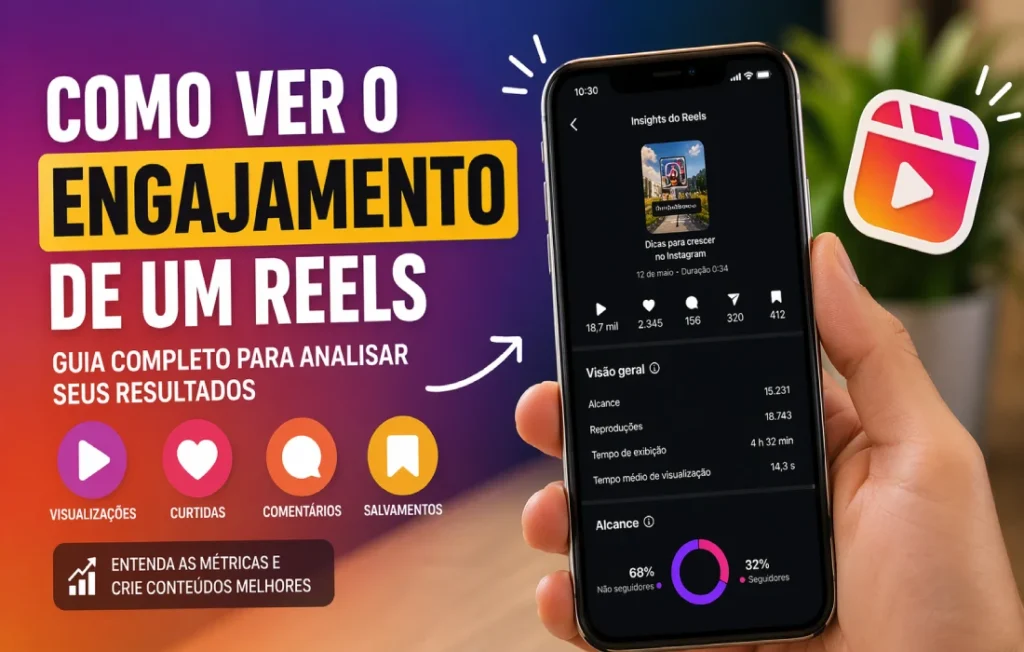 Como ver o engajamento de um reels no Instagram