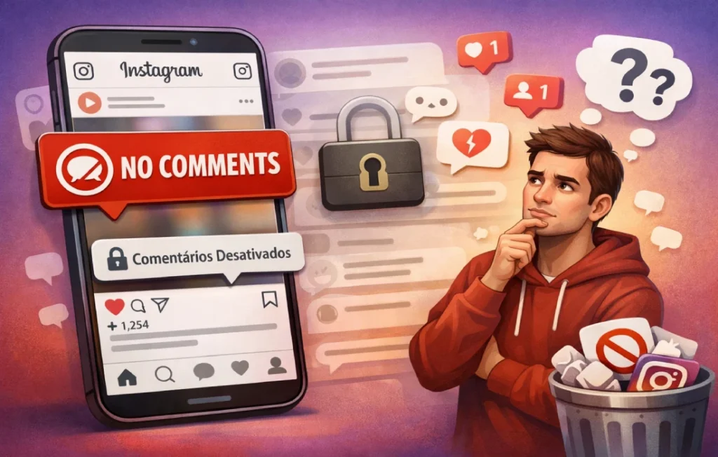 O que acontece se eu desativar os comentários no Instagram