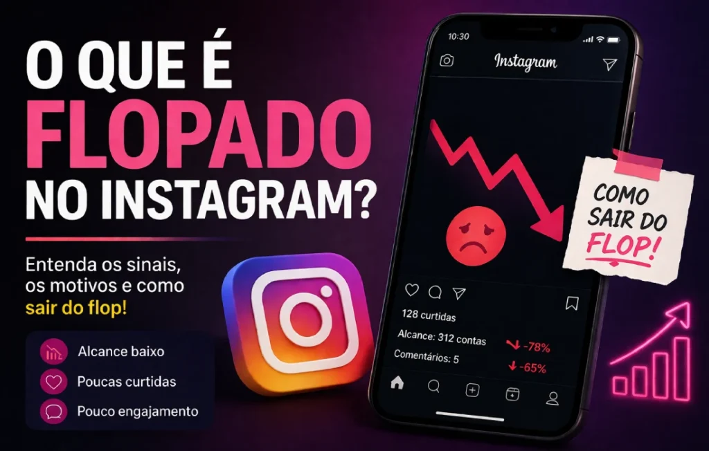 O que é flopado no Instagram