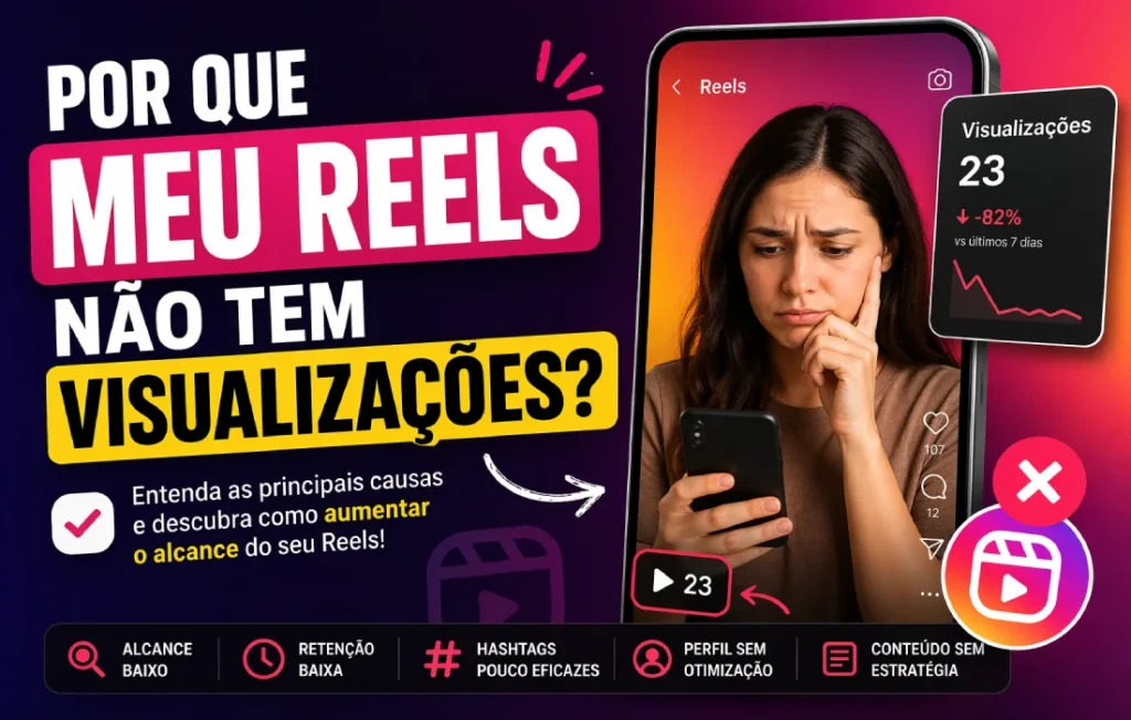 Por que meu Reels não tem visualizações