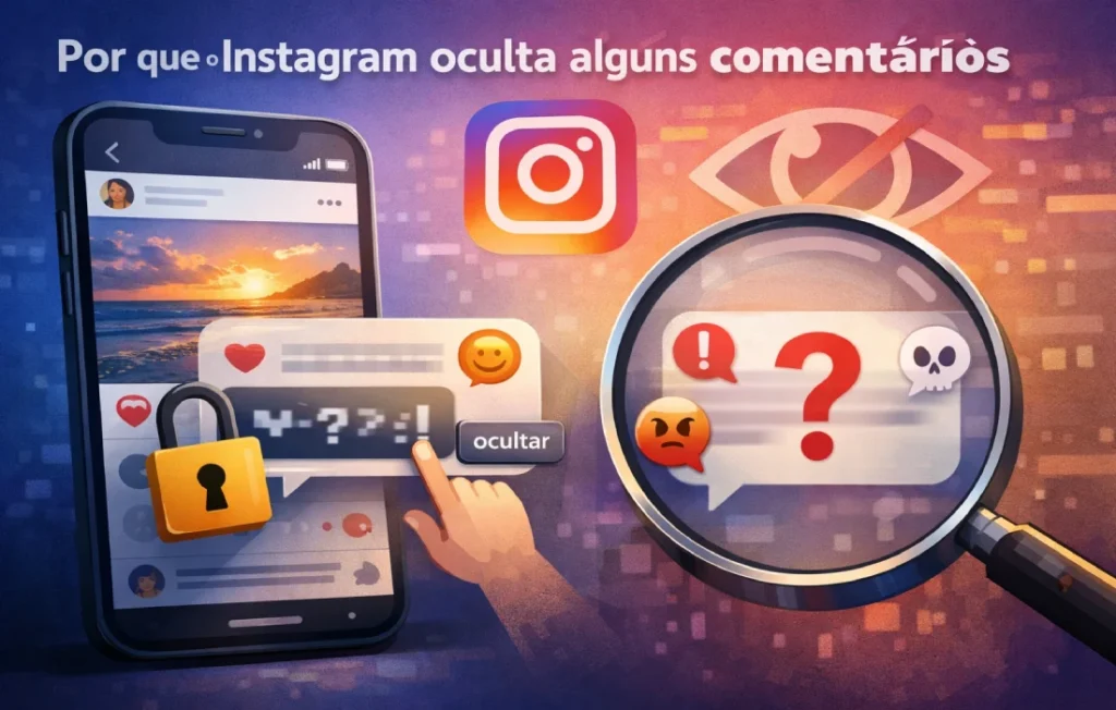 Por que o Instagram oculta alguns comentários
