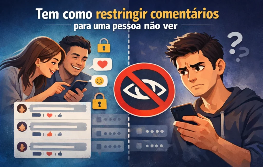 Tem como restringir comentários para uma pessoa não ver