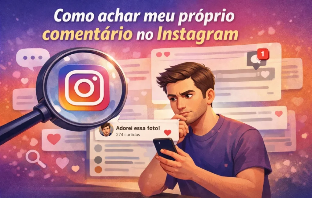 como achar meu próprio comentário no Instagram