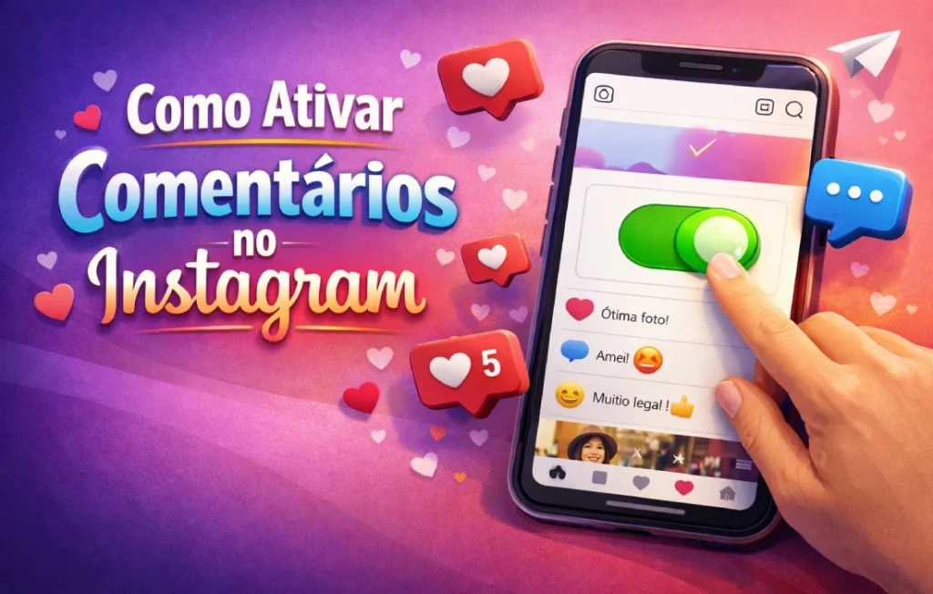 como ativar comentários no Instagram