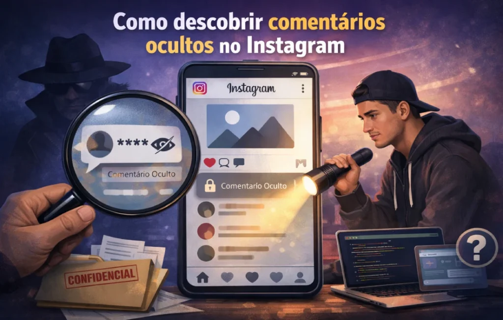 como descobrir comentários ocultos no Instagram
