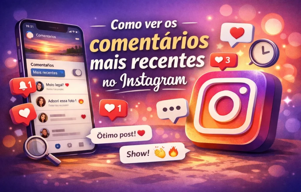 como ver os comentários mais recentes no Instagram