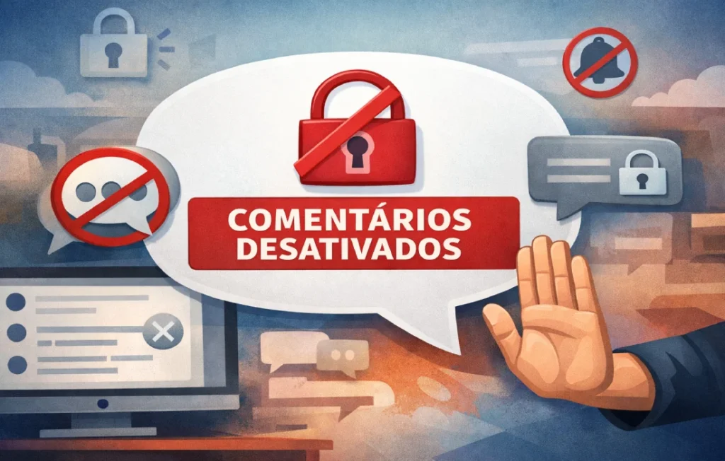o que significa que os comentários estão desativados