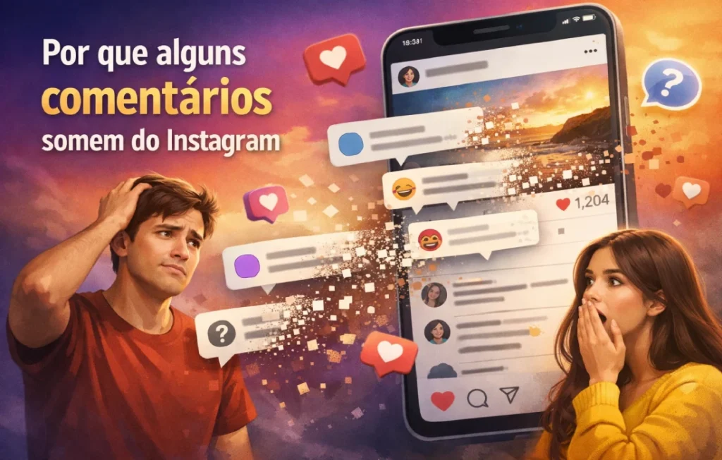 por que alguns comentários somem do Instagram