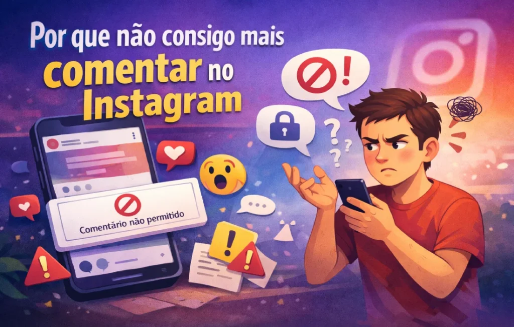 por que não consigo mais comentar no Instagram