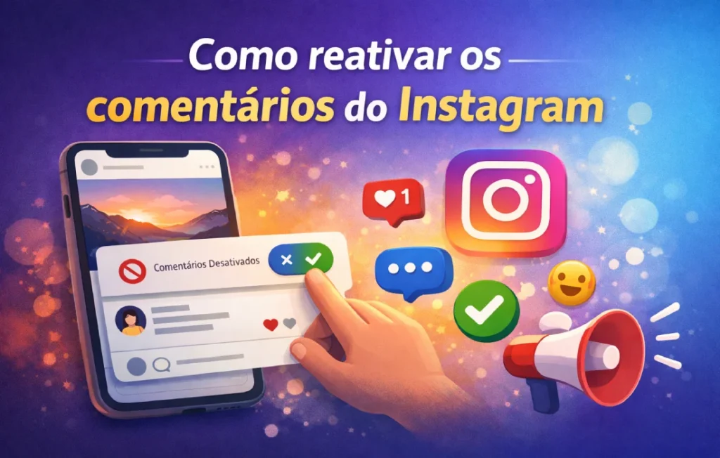 reativar comentários do Instagram